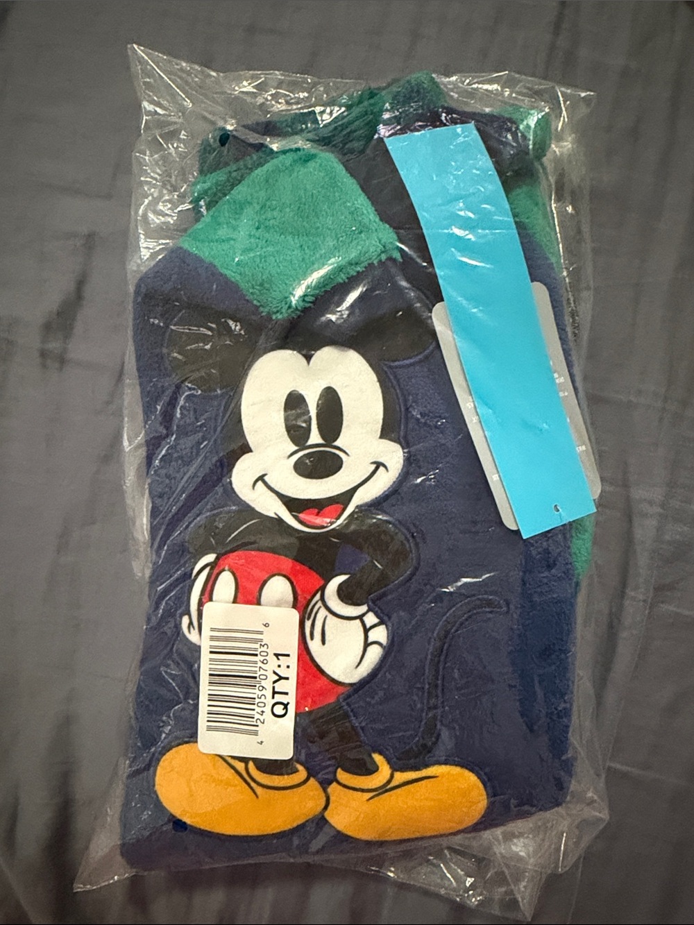 Disney Navy, Green & Yellow Mickey Mouse Kids Pajamas